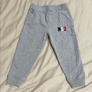 MONCLER TODDLER BOYS 3T GRAY M52 LOGO JOGGER PANTS
